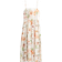 H&M Strappy Midi Dress - White/Floral