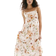 H&M Strappy Midi Dress - White/Floral