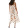 H&M Strappy Midi Dress - White/Floral