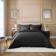 Dorma Egyptian Cotton Sateen Thread Count Pillow Case Black (76x48cm)