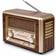 Kooltech Retro Bärbar Bluetooth AM/FM Radio