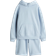 H&M 2-delat Set Med Huvtröja Och Sweatshorts - Ljusblå