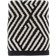 Dunelm Geo Cotton - Guest Towel Black (90x50cm)