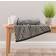 Dunelm Geo Cotton - Guest Towel Black (90x50cm)