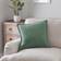 Dunelm Westcott Cotton Velvet Slub Square Cushion Complete Decoration Pillows Green (43x43cm)
