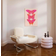 Shein 1pc, Pink Orange Butterfly Wall Art Preppy Room Decor For Teens, Cute Apartment Decor Maximalist Wall Art, Funky Art Print Aesthetic Room Decor 20*28in Unframed,Canvas,Poster Gifts Birthday Graduation Tavla 30x40cm