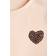 H&M Sequin Motif Top - Peach Pink/Hearts (1282315005)