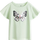 H&M Sequin-Motif Top - Light Green/Butterfly (1282315004)