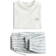 H&M Linen-Blend Set 2-piece - White/Blue Striped (1282999001)