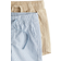 H&M Baumwollshorts 2er-pack - Beige/Blaugestreift (1277740001)