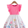 Shein Tween Girls Summer Elegant Floral Print Patchwork Cap Sleeve Casual Dress