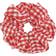 Sui Ava Large Gingham Hair Scrunchie in Red