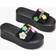 Marc Jacobs The Daisy Crochet Platform Sandal - Black