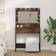vidaXL Sminkebord Med LED-Lys Brun Eg 78,5 x 41 x 135 cm Toiletbord