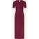 Calvin Klein Modal Stretch Rib Midi Dress - Burgunder