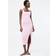 French Connection Square Neck Ribbed Bodycon Midi Dress - Pink