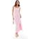 French Connection Square Neck Ribbed Bodycon Midi Dress - Pink
