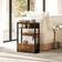 Homcom Narrow Side with Storage Small Table