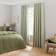 Dunelm Frankie Herringbone Blackout Eyelet Curtains - Green 228x228cm