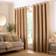 Churchgate Churchgate Swithland Herringbone Eyelet Curtains Honey 137x228cm