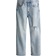 H&M Slim Straight High Ankle Jeans - Pale Denim Blue