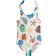H&M Printed Swimsuit - Cream/Marine Life (1265465007)