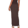 PrettyLittleThing Ribbed Maxi Skirt - Chocolate