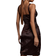Bella Barnett Corset Satin Mini Dress - Brown