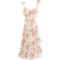 New Look Vintage Floral Print Chiffon Maxi Dress - Cream