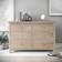 Roseland Furniture Farrow Oak Large 6 Chest of Drawer 120x78cm