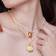 Orelia Stationed Chain Necklace - Gold/Pearls