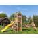 Jungle Gym Play Tower Teepee w/2-Swing Module 200 & Yellow Slide