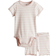 H&M Ribbed Cotton Set 2-pack - Light Pink/Striped (1147423018)