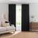 Dunelm Luna Brushed Blackout Pencil Pleat Curtains 117x137cm