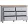 Home Source Fully Assembled Storage Grey Chest of Drawer 130x82cm