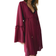 H&M Trumpet-Sleeved Tunic Dress - Burgundy