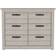 Bed Bath & Beyond 6 Double Dresser Light Gray Chest of Drawer 47.2x36.1"