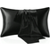Shein 1pc Satin Pillowcase For Hair And Skin Hovedpudebetræk Sort (74x48cm)