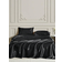 Shein 1pc Satin Pillowcase For Hair And Skin Hovedpudebetræk Sort (74x48cm)