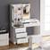 Metro Lane And Stool Set Wi-White Dressing Table 108x261.6cm
