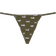 PINK Cotton V String Panty - Casual New Olive Dog Print