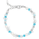 Izabel Camille Mira Bracelet - Silver/Blue/Pearls
