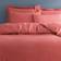 Dunelm Alston Waffle and Pillowcase Set - Terracotta Duvet Cover Red (220x260cm)