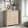 Roseland Furniture Farrow Oak 2 Over 3 Chest of Drawer 85x90cm