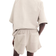 H&M Washed Cotton Sweatshorts - Light Grey Beige