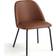 Dunelm Delaney Dining Faux Leather Tan Kitchen Chair 77.5cm