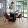 Dunelm Delaney Dining Faux Leather Tan Kitchen Chair 77.5cm