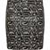 Yours Curve Women's Plus Size Sequin Leopard Print Mini Skirt