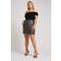 Yours Curve Women's Plus Size Sequin Leopard Print Mini Skirt