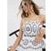 River Island Womens Sleeveless Cutwork Peplum Cami - White